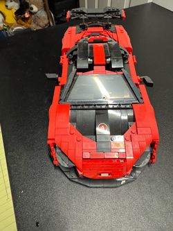LEGO Red and Black Sports Car Build
