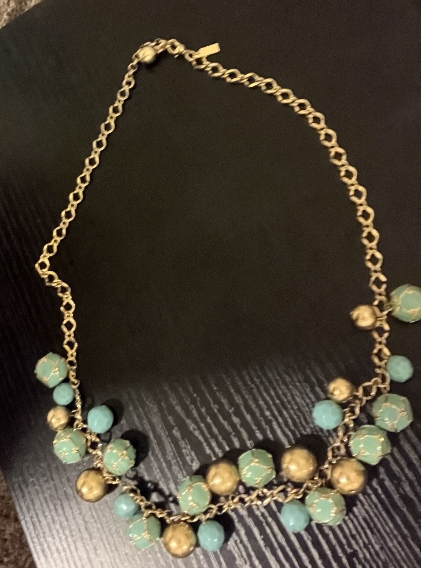 Gold and Turquoise Necklace