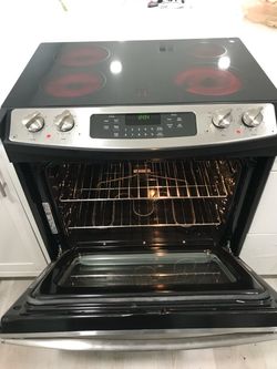 Stainless Steel Electric Slide-In Range
