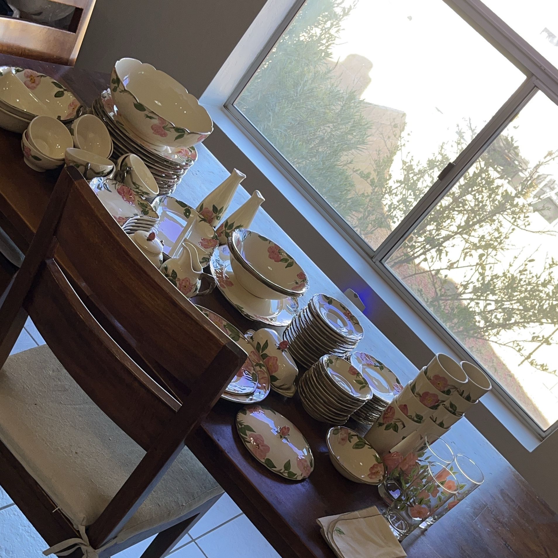 Franciscan Desert Rose Dishes Set