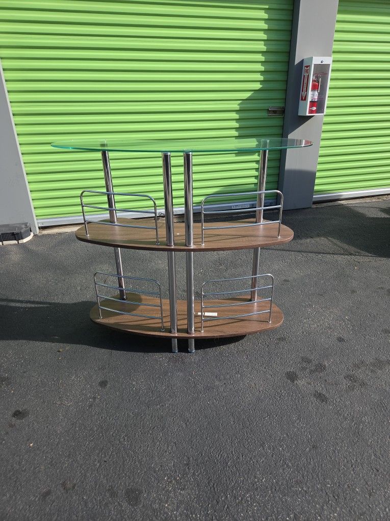 š„Chrome/Wood Accent Barš¾