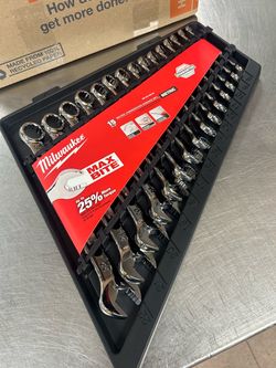 [NEW] (48-22-9515) Milwaukee 15pc Combination Wrench Set - Metric