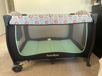 Pamo Babe Portable Crib, travel, Playpen, Diaper Changer, waterproof matress, blackout Tent