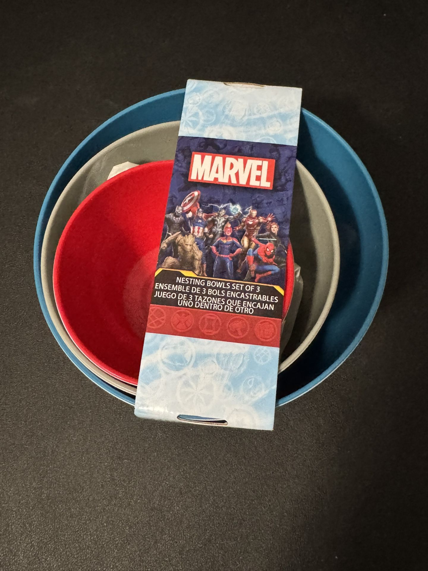 Marvel Nesting Bowls Set Of 3