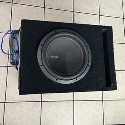 Memphis M612D2 12” Subwoofer Hooked Up And Ready To Play
