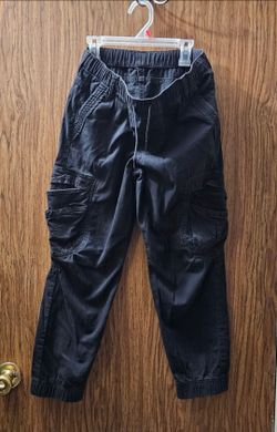Kids Cargo Pants Size 12 Husky Black