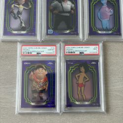 2024 Topps Chrome Disney Psa 10 9 Purple And Green /150 Slab