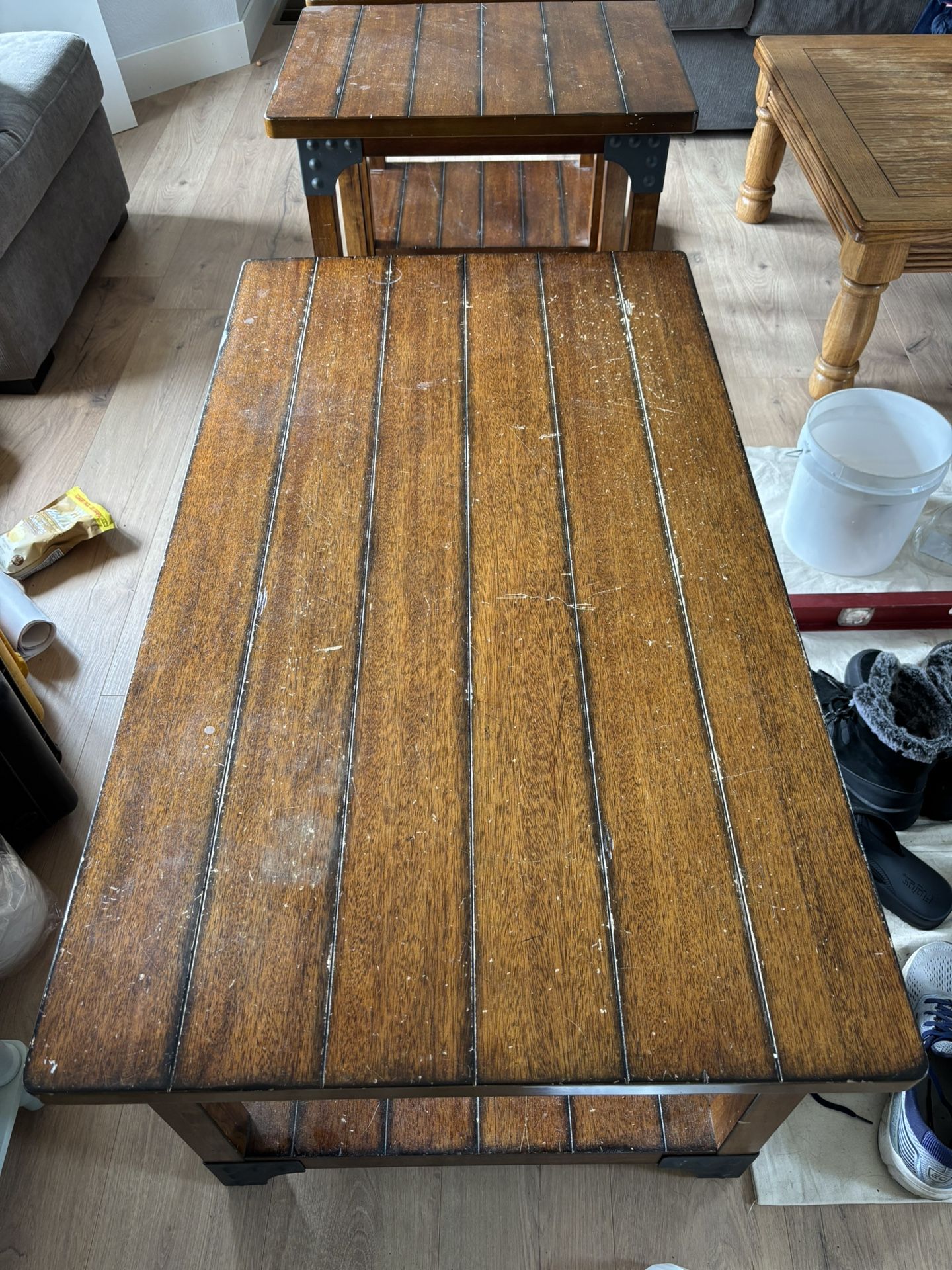 2 End Tables And Coffee Table Set