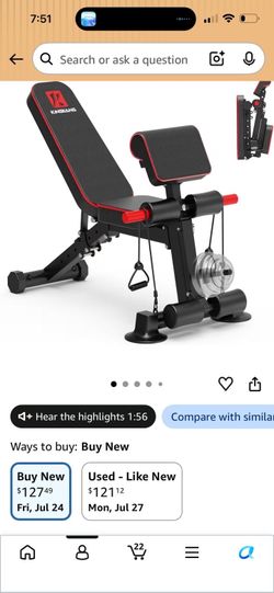 Workout bench