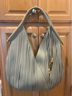 Donna Karen fringe bag leather