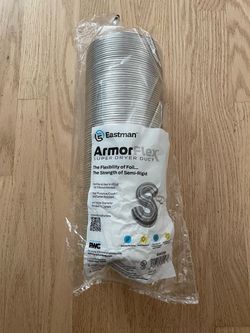 EASTMAN 4.25 inch diameter x 96in Armorflex Indoor Hook-up Dryer Vent Kit