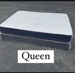 NEW Mattress Queen Size Regular With Box Spring // Offer  🚚