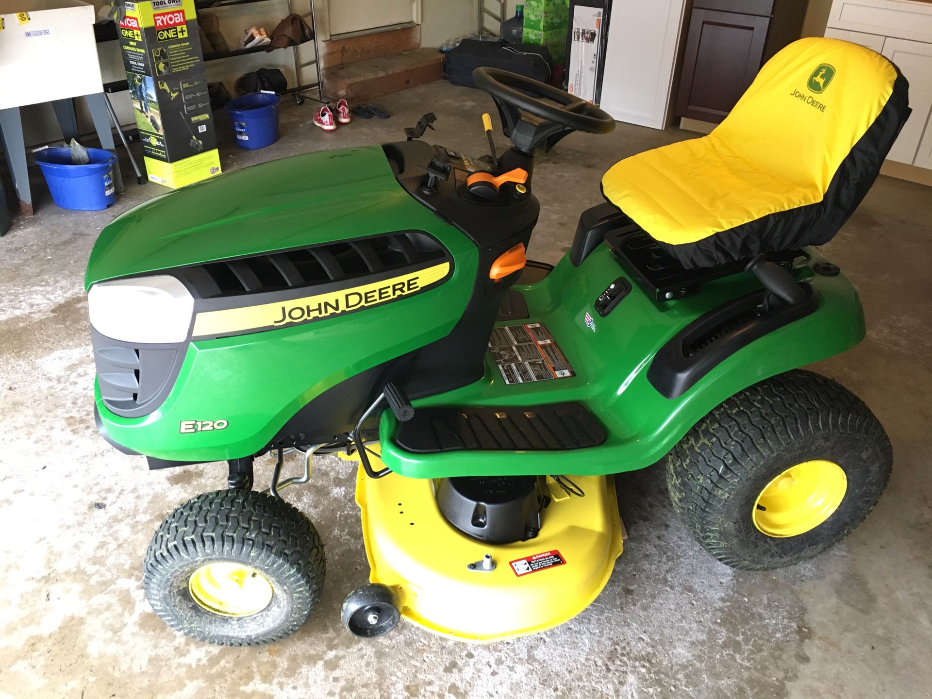 2018 John Deere E120 Lawn Tractor
