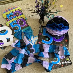 50th year birthday decoration