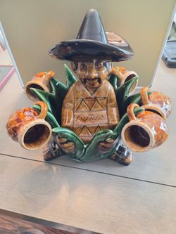 Tequila bottle with shot glasses