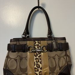 Multi Colored Coach Bag 