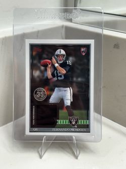 2026 Topps Flagship Football  Fernando Mendoza 1991 Relic patch Rookie Raiders