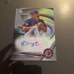 Doug Nikhazy 2022 plant Bowman platinum autograph card