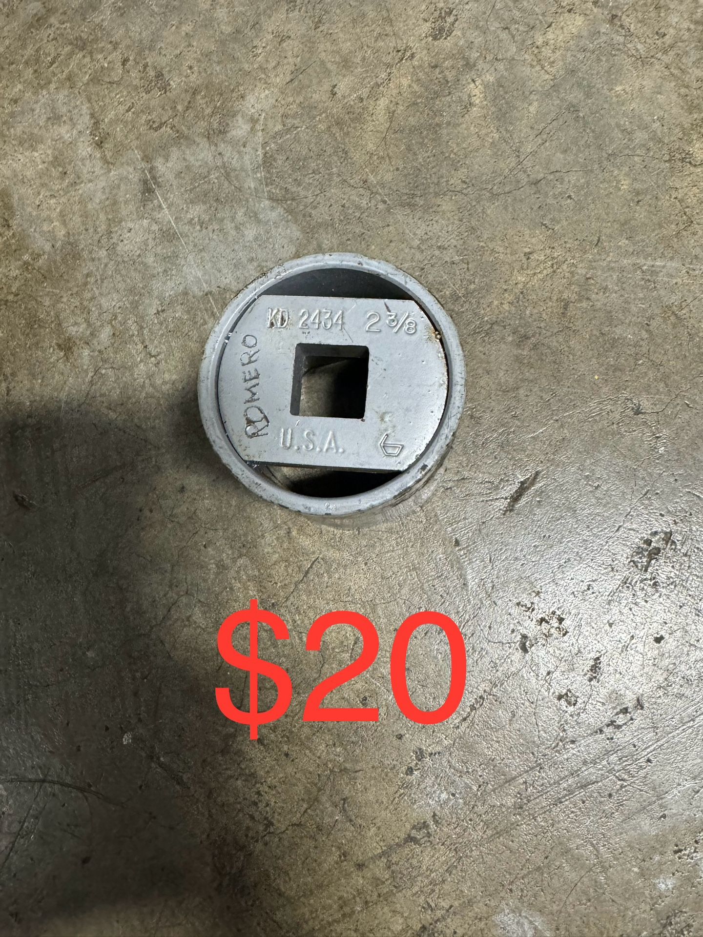 Lock Nut Socket 2-3/8" Rounded Hex KD 2434