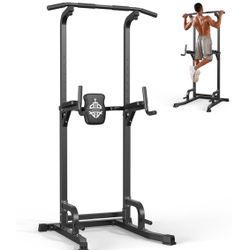 Sportsroyals Power Tower Pull Up Bar Station  Home Gym Strength Training Equipment