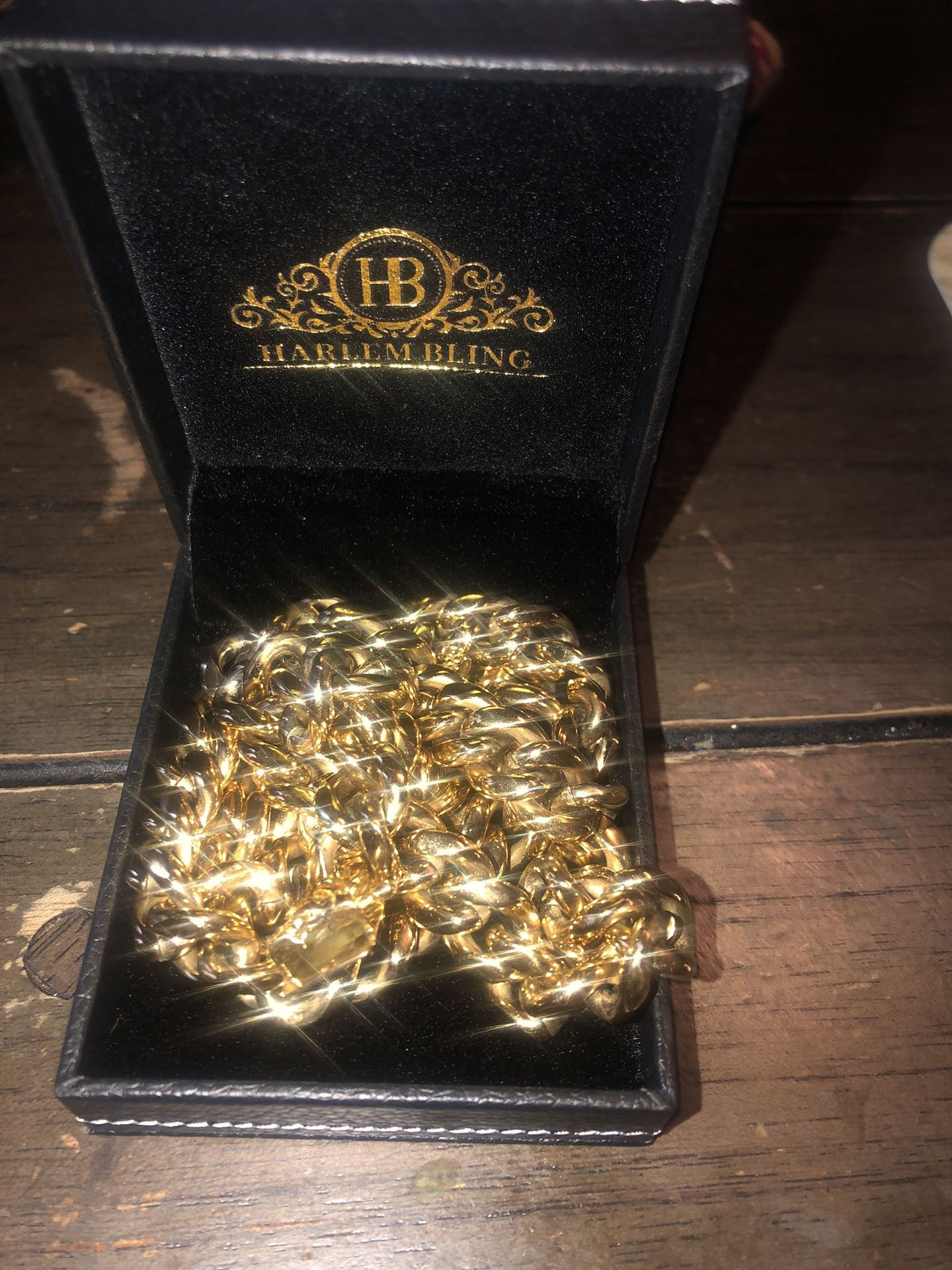 12mm 22in Gold Cuban Chain
