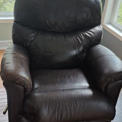 Brown Leather Recliner