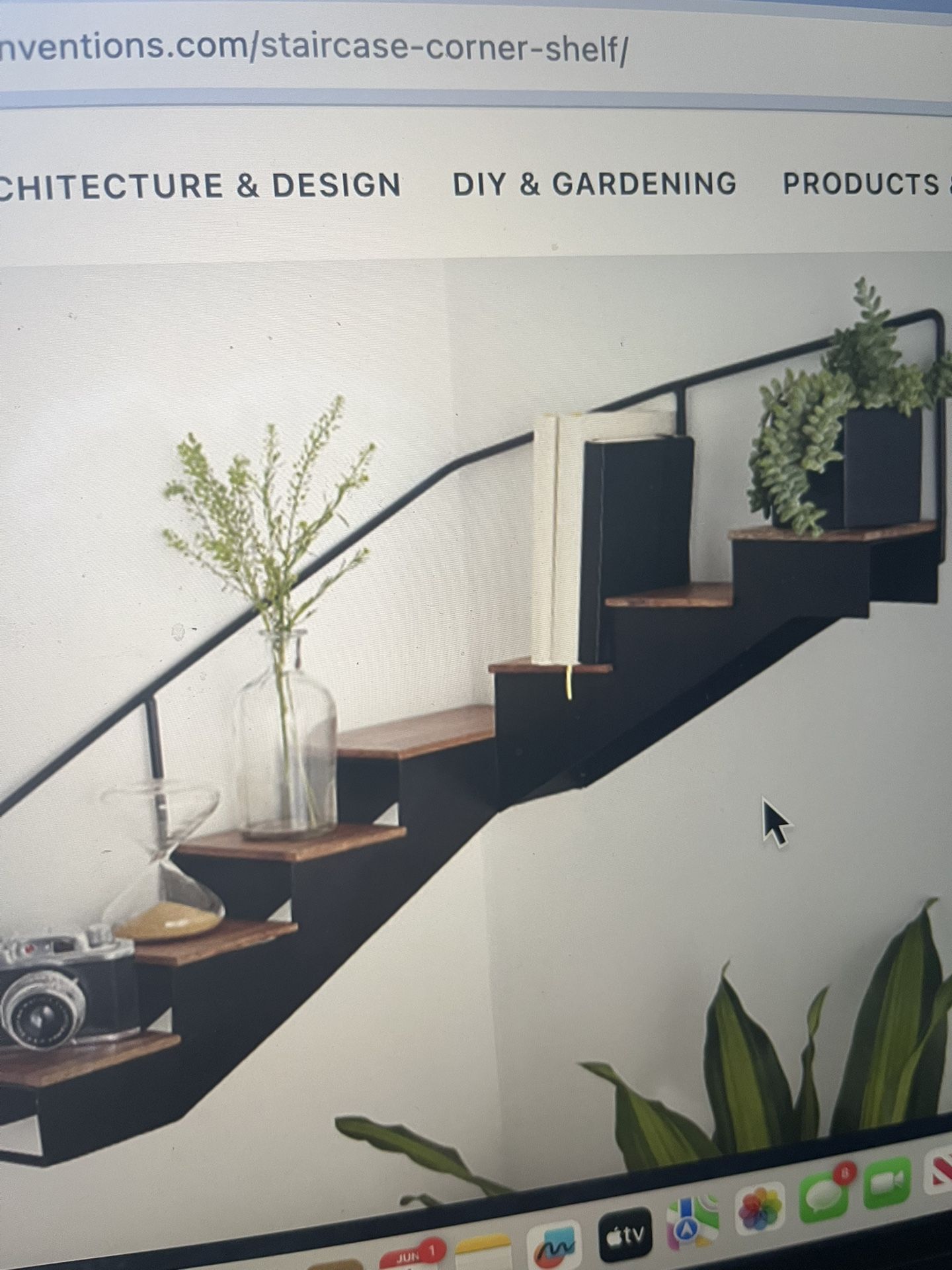 Staircase Corner Shelf