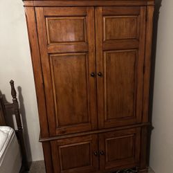 Solid Wood Armoire / Wardrobe Cabinet