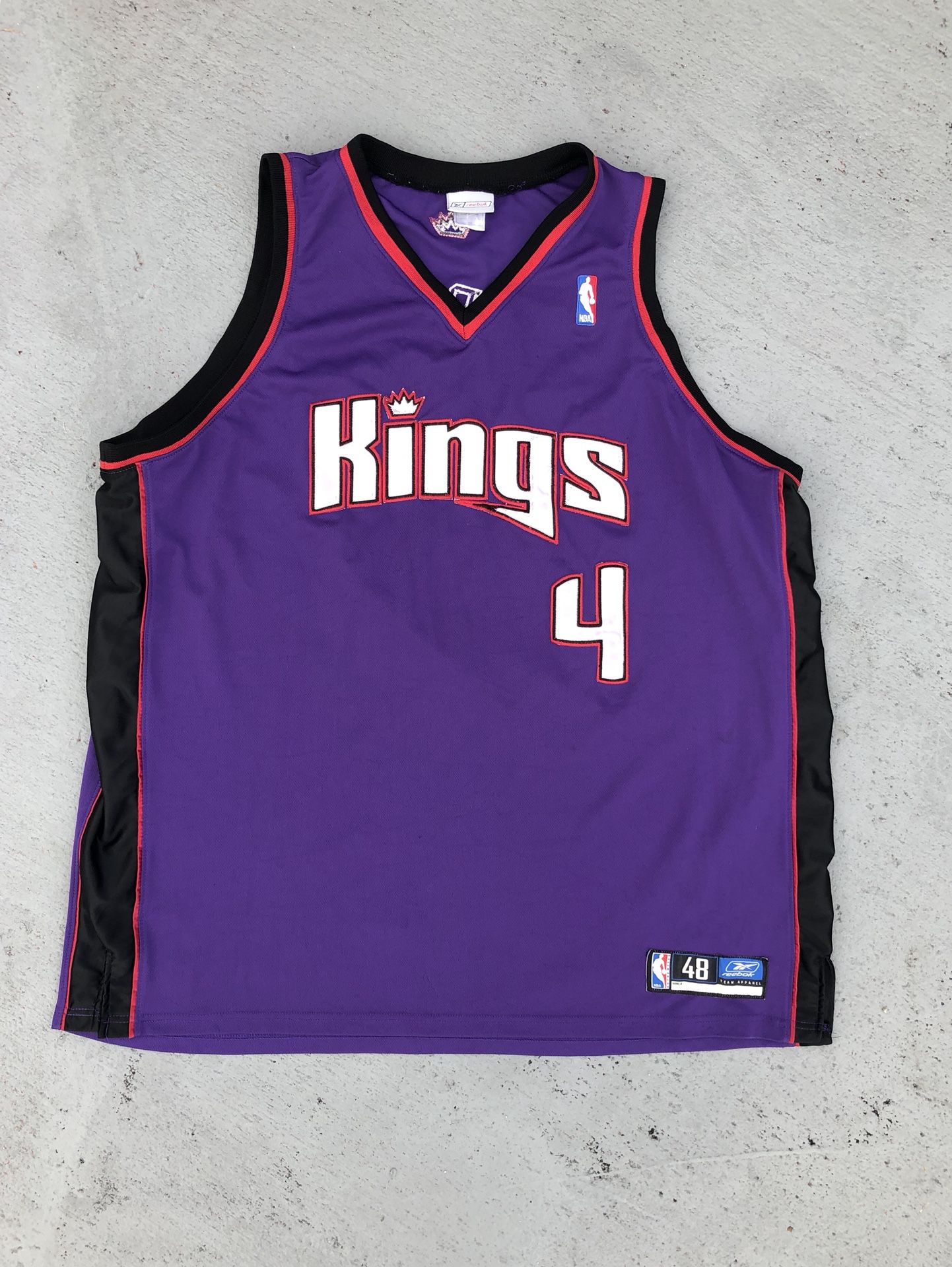 Vintage Rare 2001 NBA Reebok Sacramento Kings Chris Webber Alternate Jersey