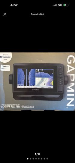 Garmin ECHOMAP Plus 73sv 7” Fish Finder / Chartplotter + Transducer