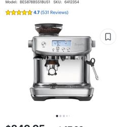 Breville Espresso Machine 