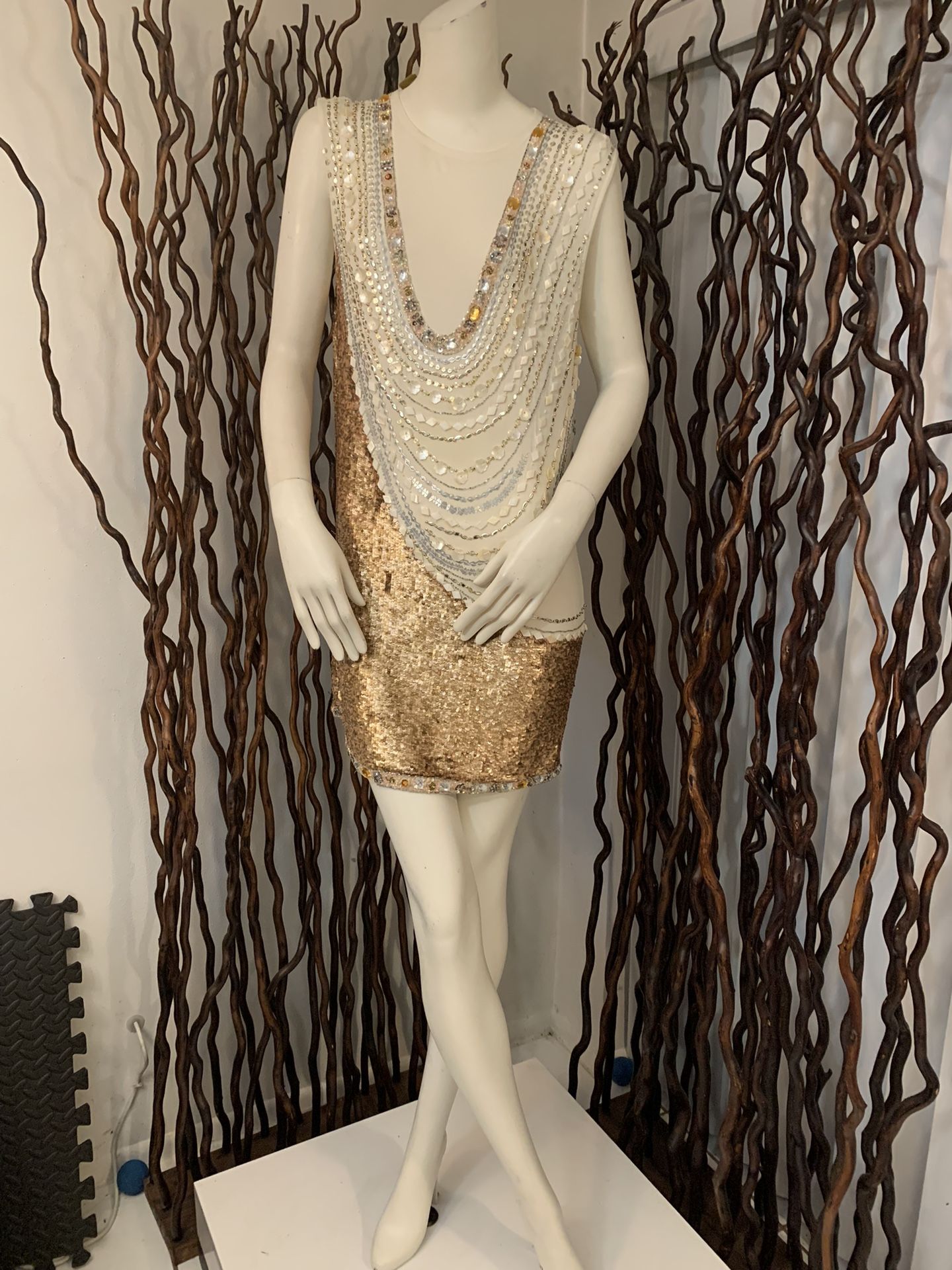 Nicole Miller Gorgeous, Sequined, Mini Dress