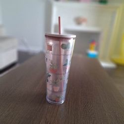 Starbucks 2022 Home Greenery 24oz Cold Cup Tumbler Plant Parenting/Caterpillar 