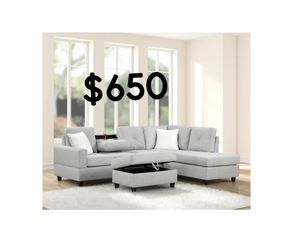 Sectional with Ottoman NEW