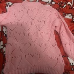Unbranded Sweater With Hearts Size Small