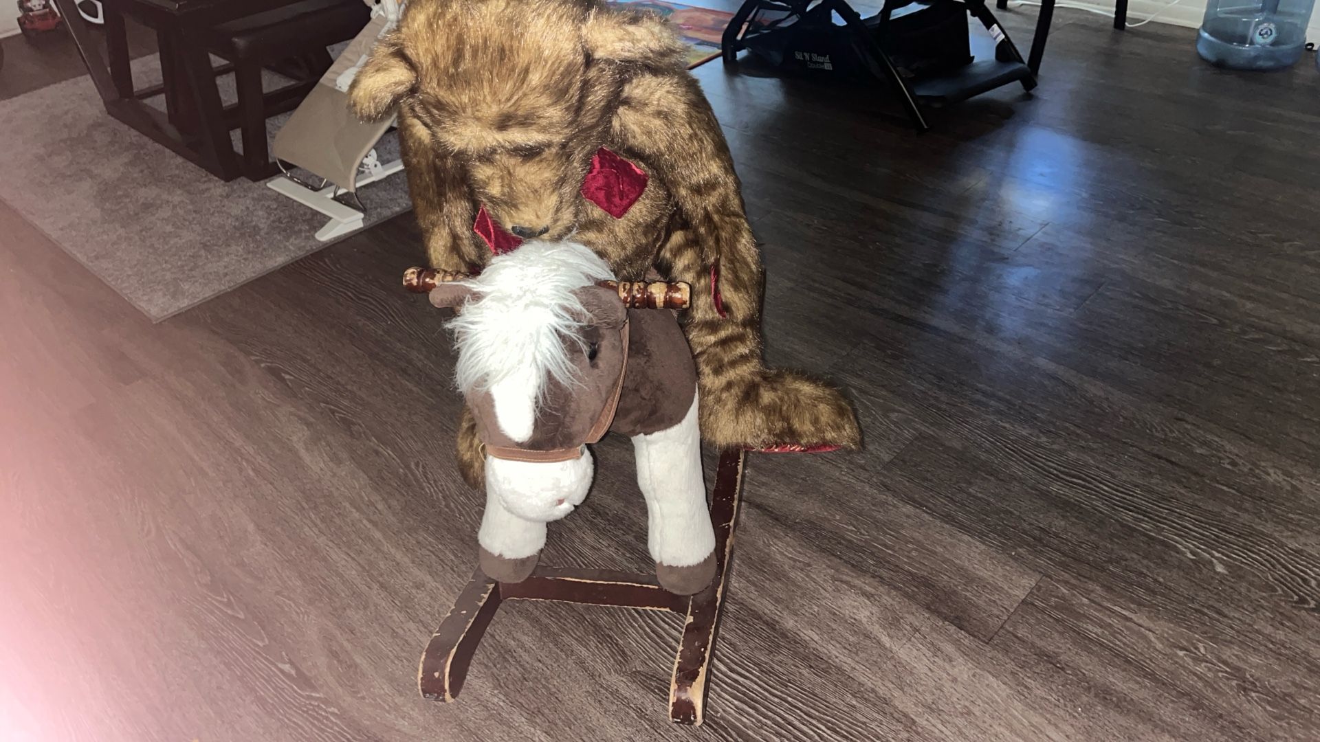 Antique Special Addition Teddy Bear And Rocking Horse For Kids