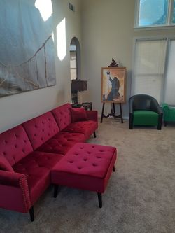 Velvet sectional sofas
