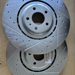 Audi A8 Quattro 11-12-13-14-15-16-17-18 Front Drill Slot Rotors Brake Pads