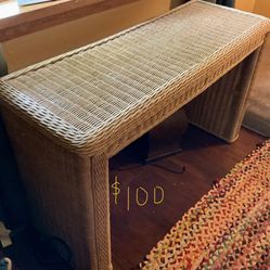 Rattan table
