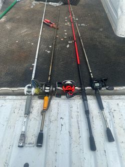 Fishing Rod and Reel Combo Lot of 2