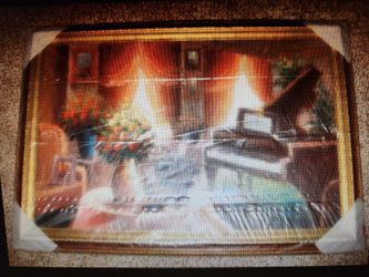 Piano In Living Room Oil Painting