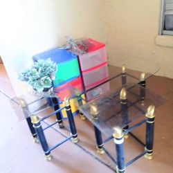 Crystal Top Coffee Tables