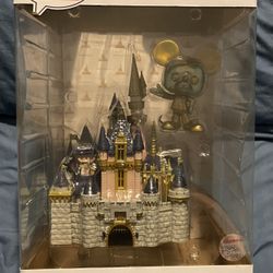 50 Th Anniversary Pop Mickey And Castle  New In Box 