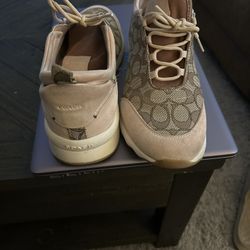 Coach Sneakers For Sale, Unisex; Size 12; Pink & Brown