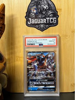 2019 Pokemon Japanese Detective Pikachu Greninja GX PSA 10