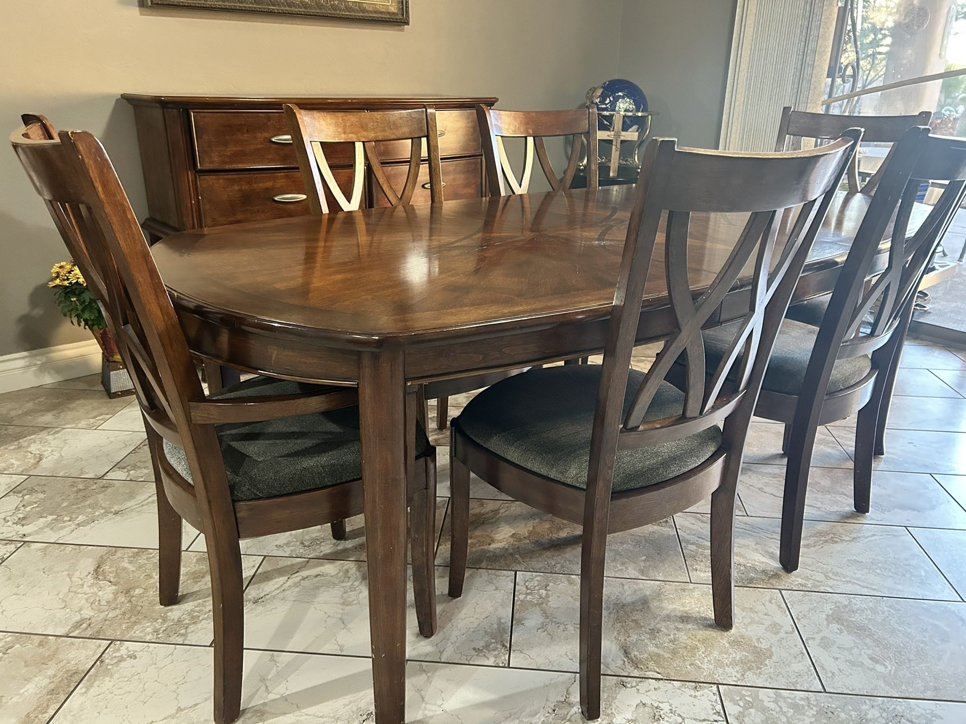 Dining Table  With Buffet Included