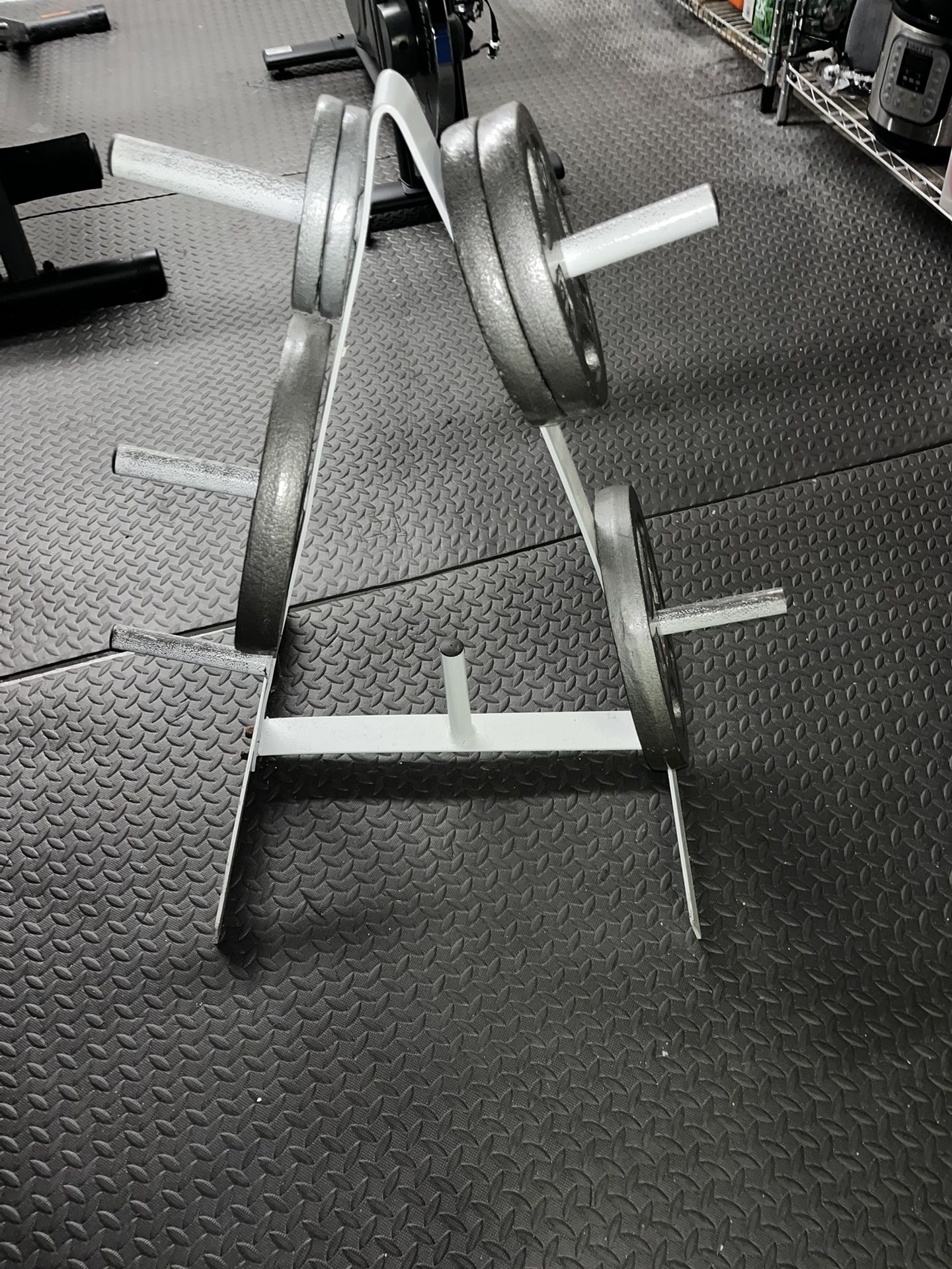 Weights - 75 lbs total (rack extra)