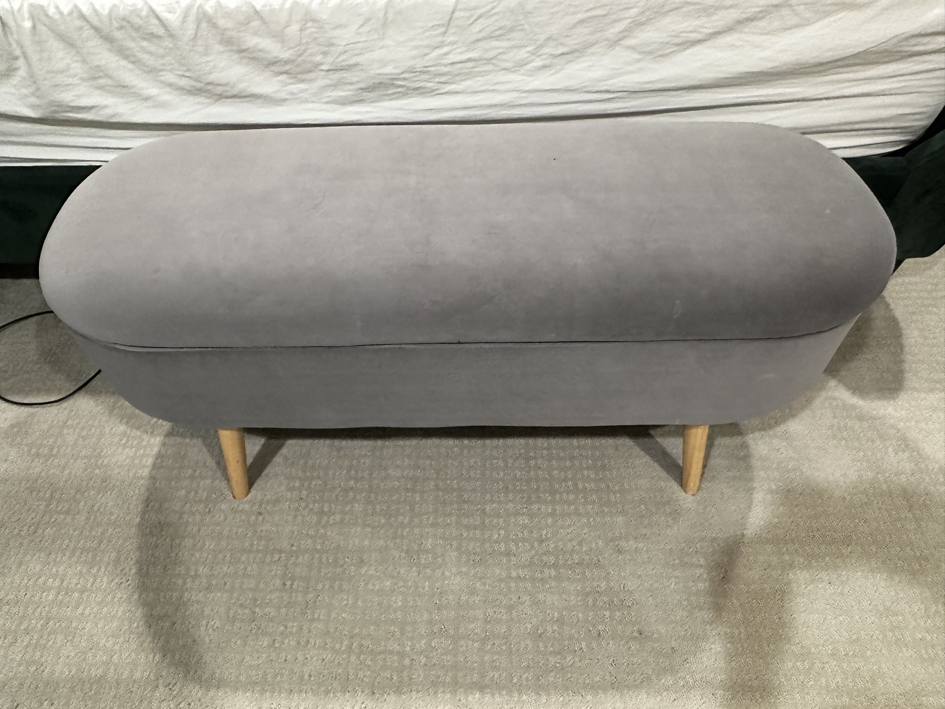 Beautiful Gray Ottoman 