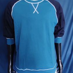 Original Use Sweatshirt Men’s L Blue Navy Raglan Lightweight Pullover NWT

