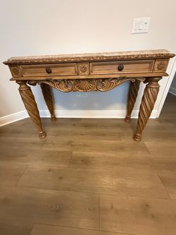 Victorian Marble sofa/console table